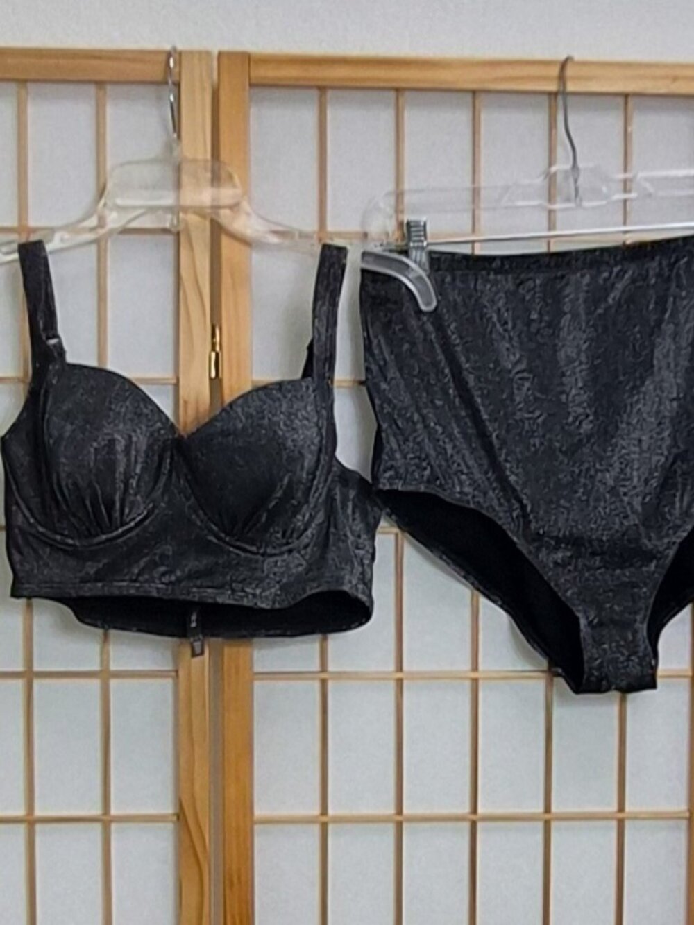 Torrid like new black and sparkly bikini swimsuit top size 00 trunks size 0
